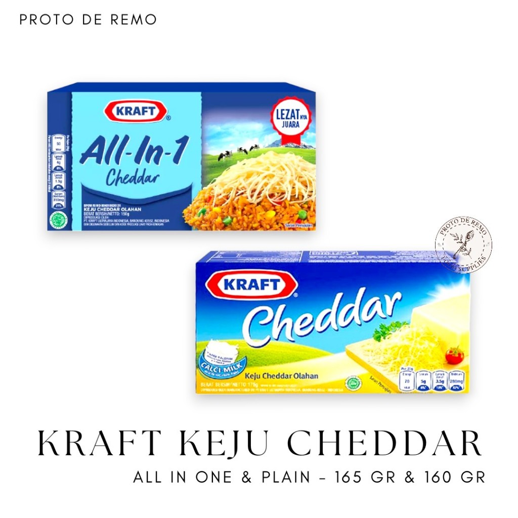 

Kraft Keju Cheddar Halal - All in One - Plain Cheddar