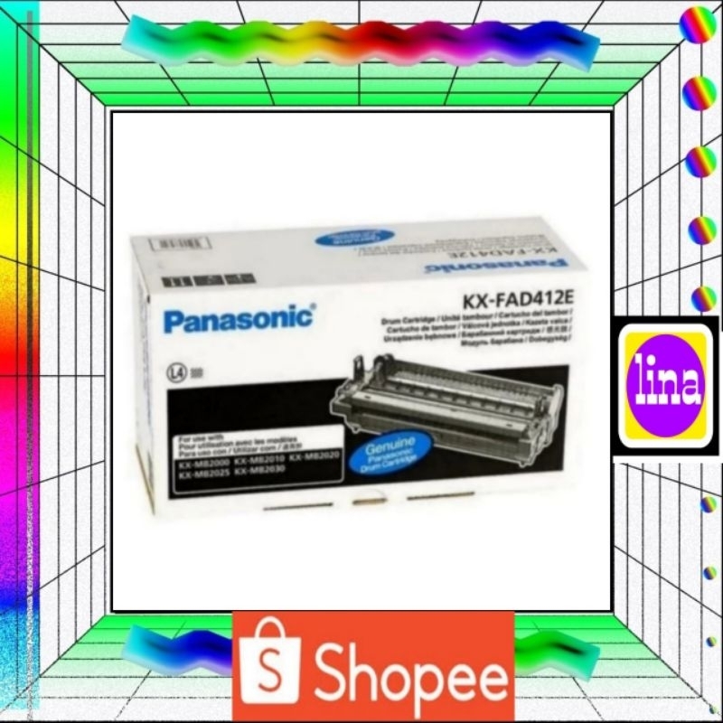 Drum Catridge Panasonic KX-FAD412E for=KX-MB1900- KX-MB2000
- KX-MB2001
- KX-MB2010
- KX-MB2025
- KX