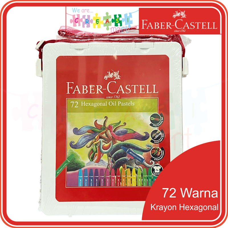 

Krayon 72 Warna Oil Pastel Faber Castell Crayon Hexagonal 100% Original