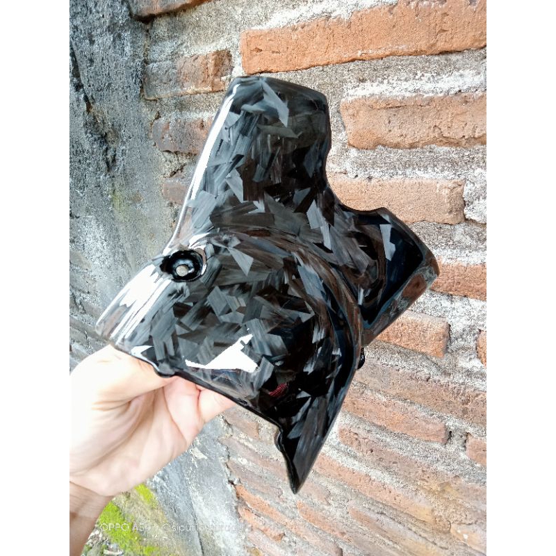cover gear depan karbon kevlar forget diamond supra 125 karisma