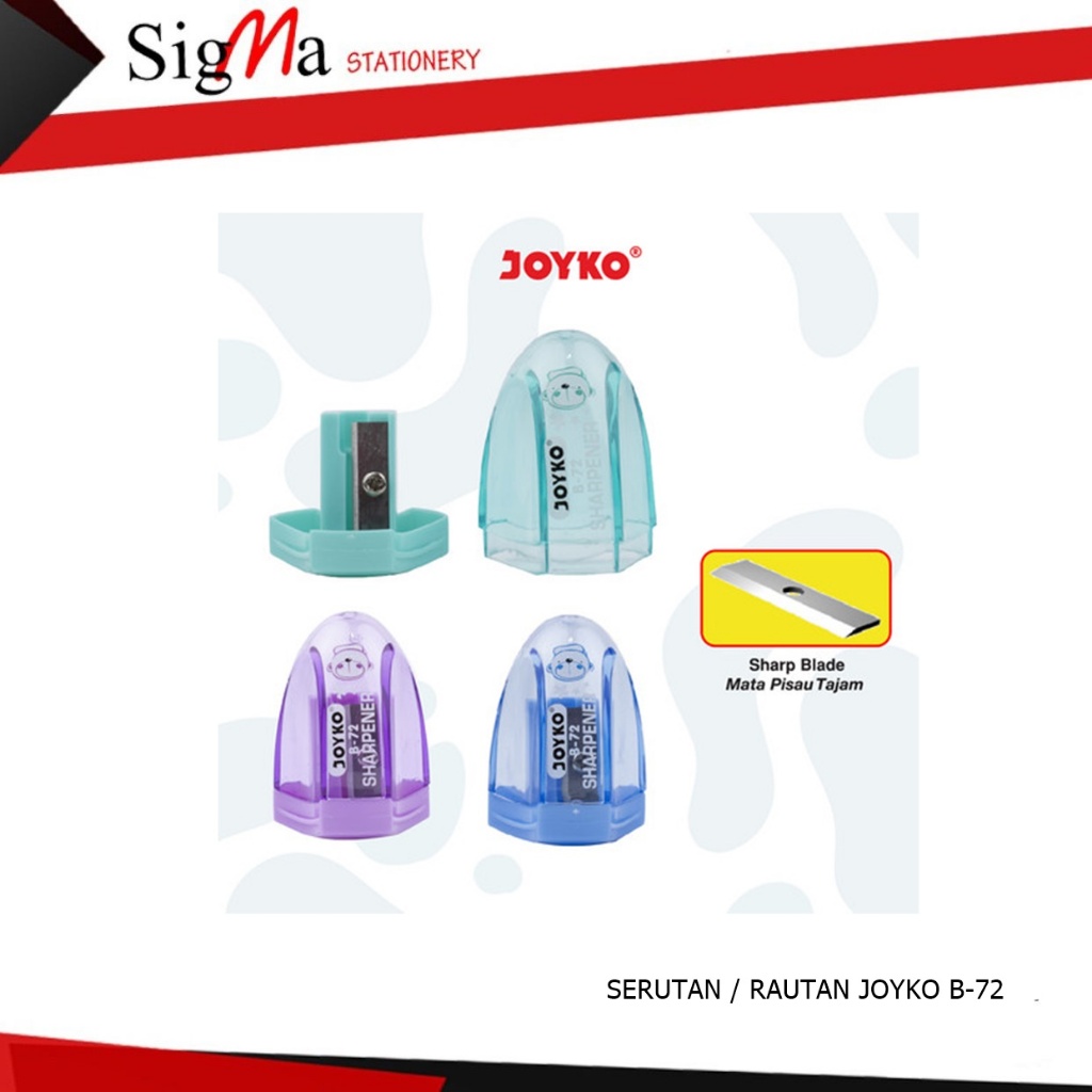 

SHARPENER/RAUTAN PENSIL JOYKO B-72, SP-362, B-23/ Satuan