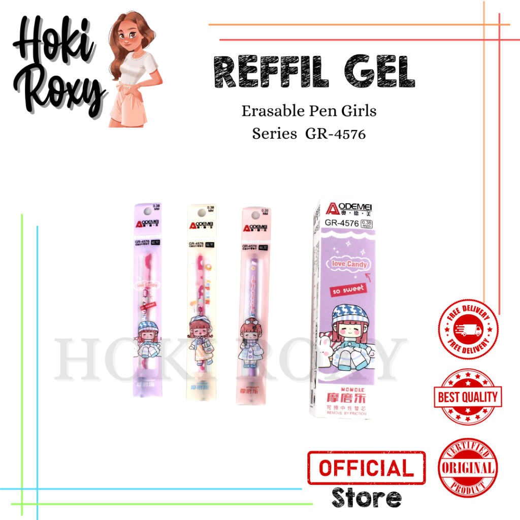 

20pcs Refill Pulpen Hapus GIRL SERIES GR4576 / 1PAK Refil Pulpen Hapus