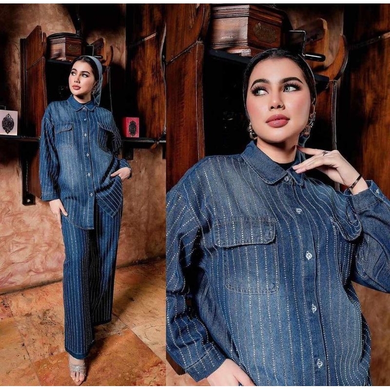 Set Celana Blink Blink Mewah Jeans by Shellasaukia