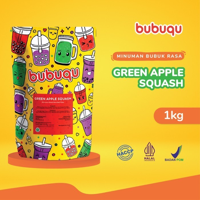 

Bubuqu Green Apple Powder Drink 1 Kg - Bubuk Minuman Apel Hijau