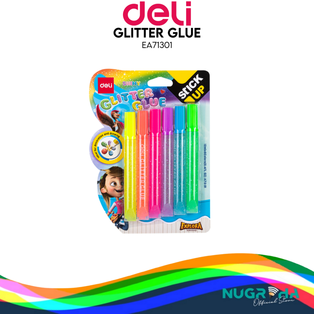 

Deli Lem Glitter Klasik Seri Explora 12ml 6 Warna EA71301