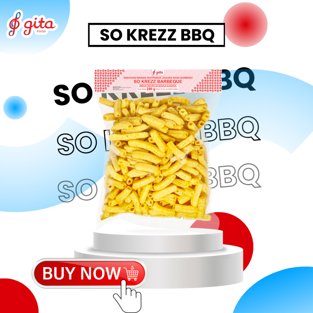 

Snack SO Krezz BBQ Kemasan [250 g]