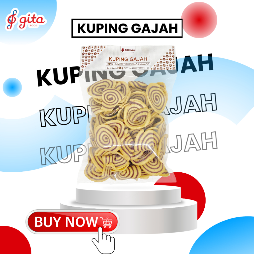 

Snack Kuping Gajah Manis Kemasan [165 g]