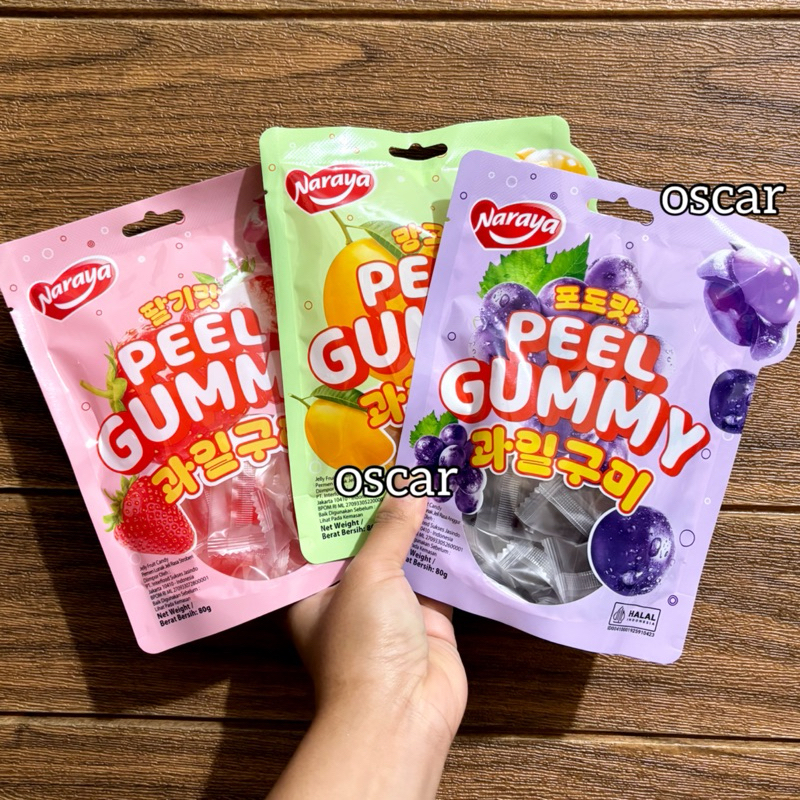 

Naraya Peel Gummy 80g Permen lunak jeli