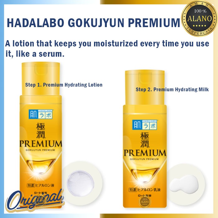 Hadalabo Gokujyun Premium Hyaluronic Liquid Original Japan - Pelembab Wajah