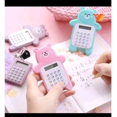 

Kalkulator mini portable motif bear kalkulator portable mini beruang