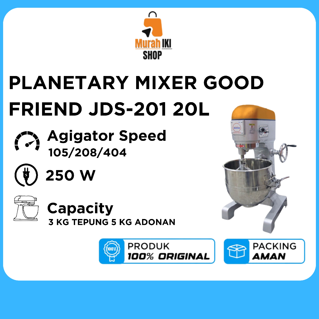 PLANETARY MIXER GOOD FRIEND JDS-201 20L