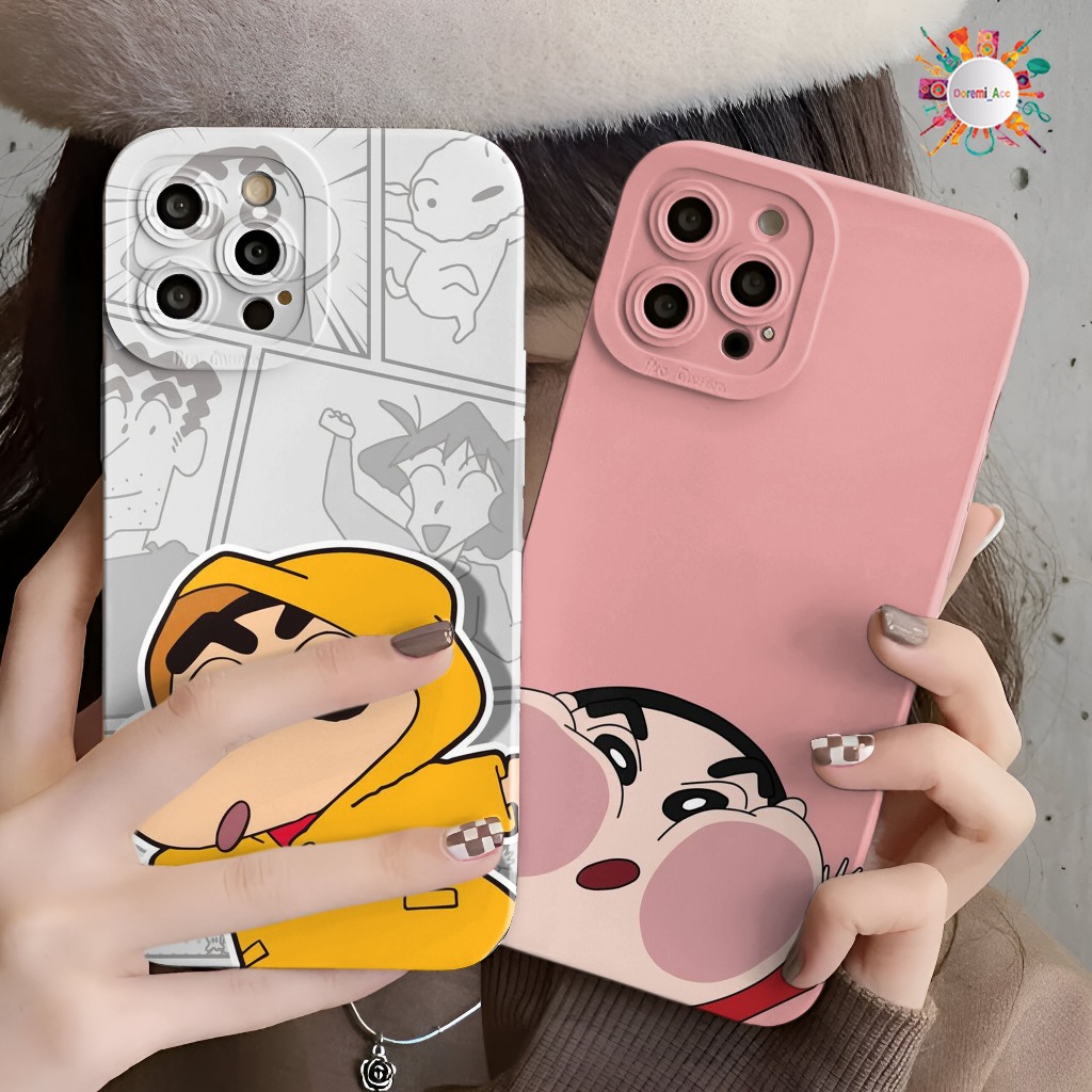 SOFTCASE CASE CASING PROCAMERA CUSTOM SHINCHAN UNTUK X XR A03S A03 A04 A15S A16 A16K A17 C12 C15 C20