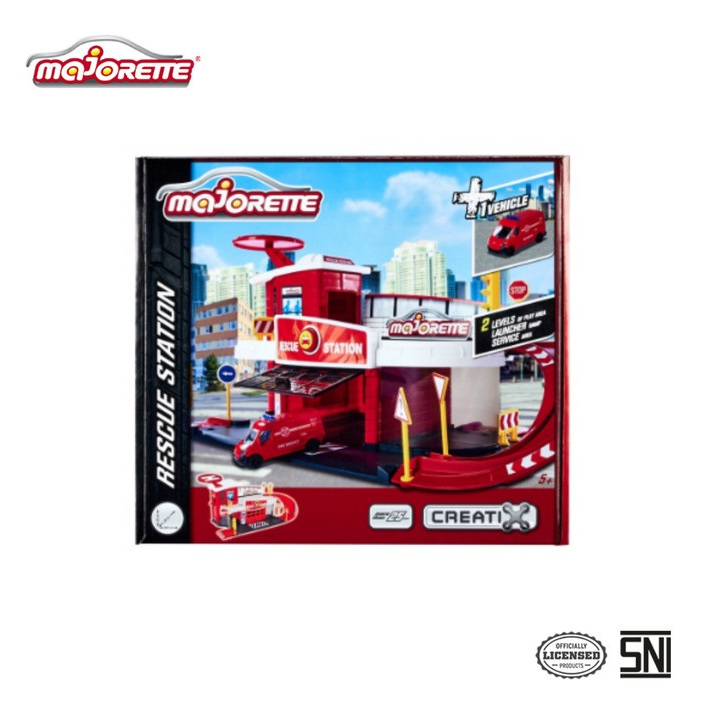 Majorette Creatix Rescue Station Plus 1 Vehicle - Mainan Anak