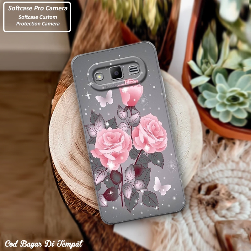 Premium Silicone Full Cover Case Samsung Galaxy J3 2016 Bunga Cute Softcase Pro Camera Cassing Hp So