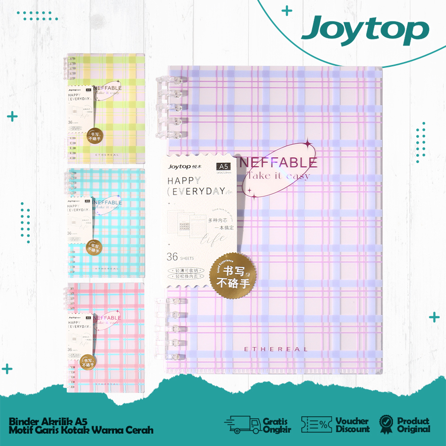 JOYTOP Binder Notebook A5 Buku Tulis Sekolah