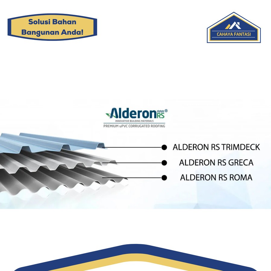 Atap Alderon RS uPVC Single Layer