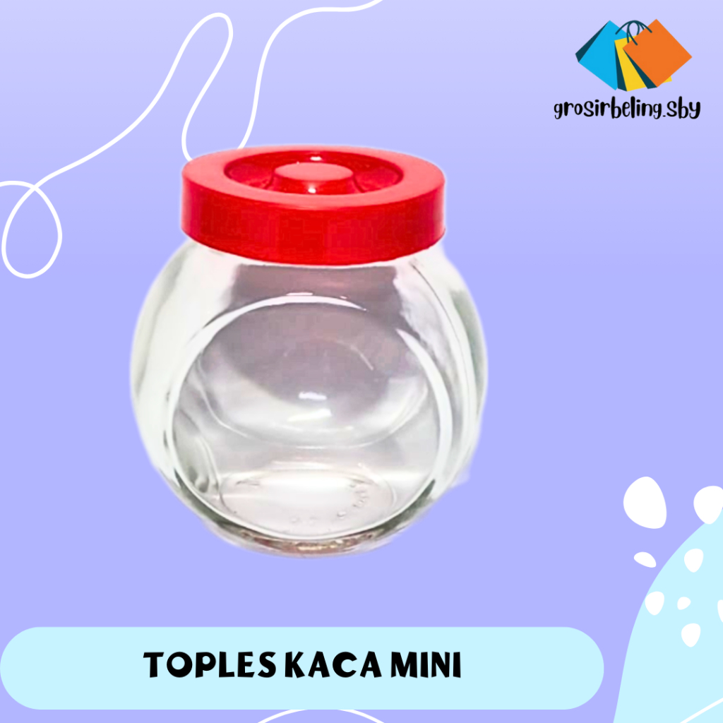 Toples Kaca Beling Kecil Mini Tutup Plastik
