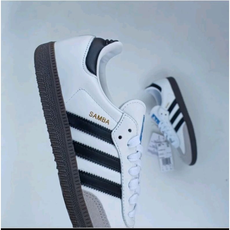 sepatu adidas samba clasic white gum