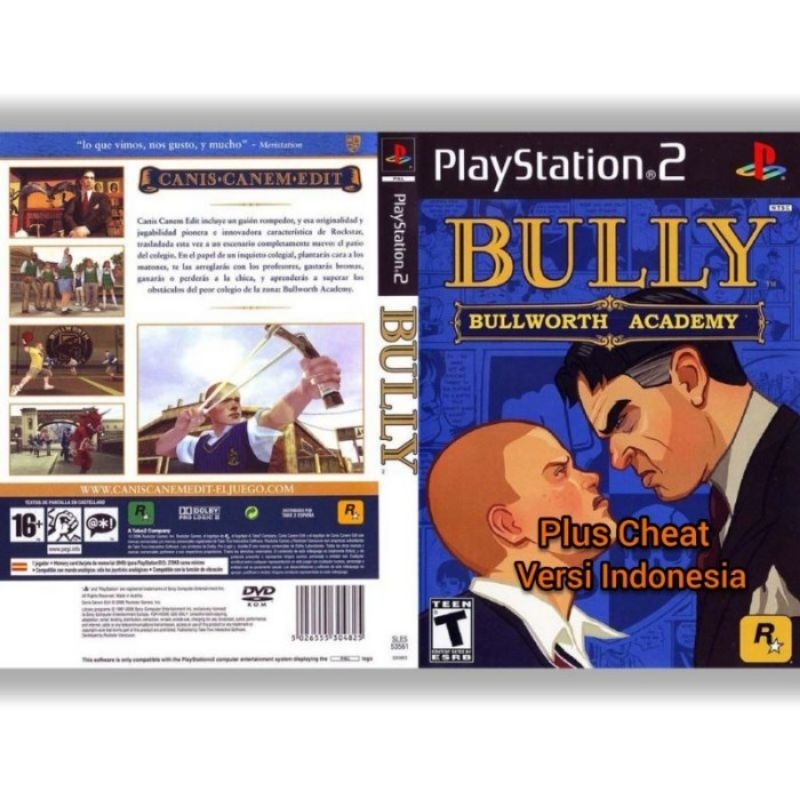 KASET ORIGINAL PS2 GAME BULLY VERSI CHEAT INDONESIA - KASET GAME PLAYSTATION 2 TERLARIS - KASET VIDE