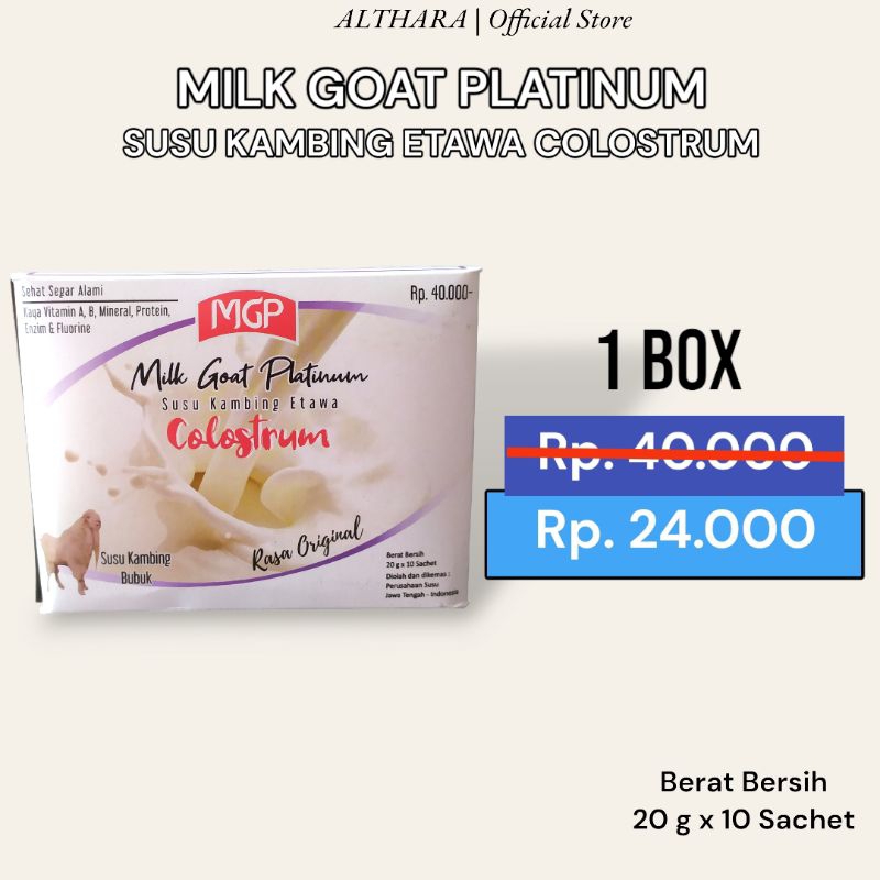 

1 Milk Goat Platinum Colostrum , Susu Kambing Etawa Rasa Original,Alami Terpercaya & Original 100 %