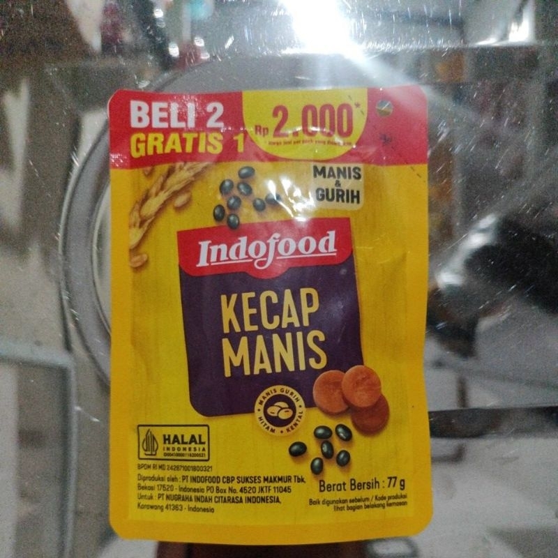 

kecap manis Indofood 77gx3pcs