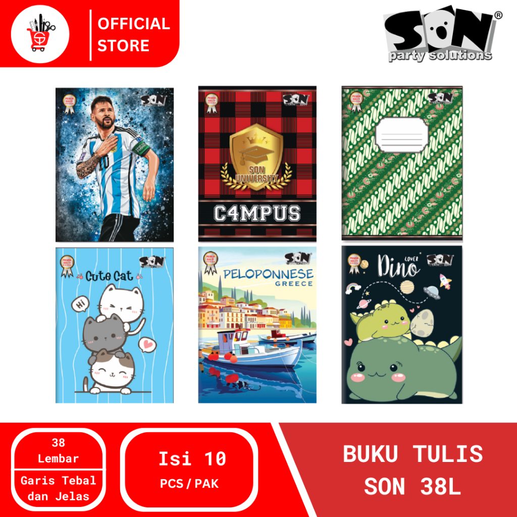 

Book | Buku Tulis Son 38 Lembar