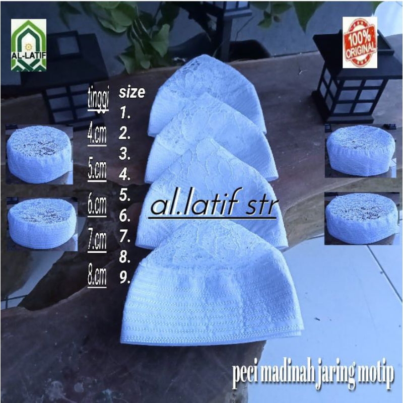 peci Madinah jaring motif