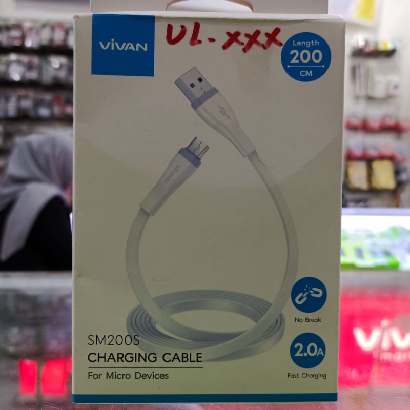 Kabel data Micro 200cm Vivan SM200s