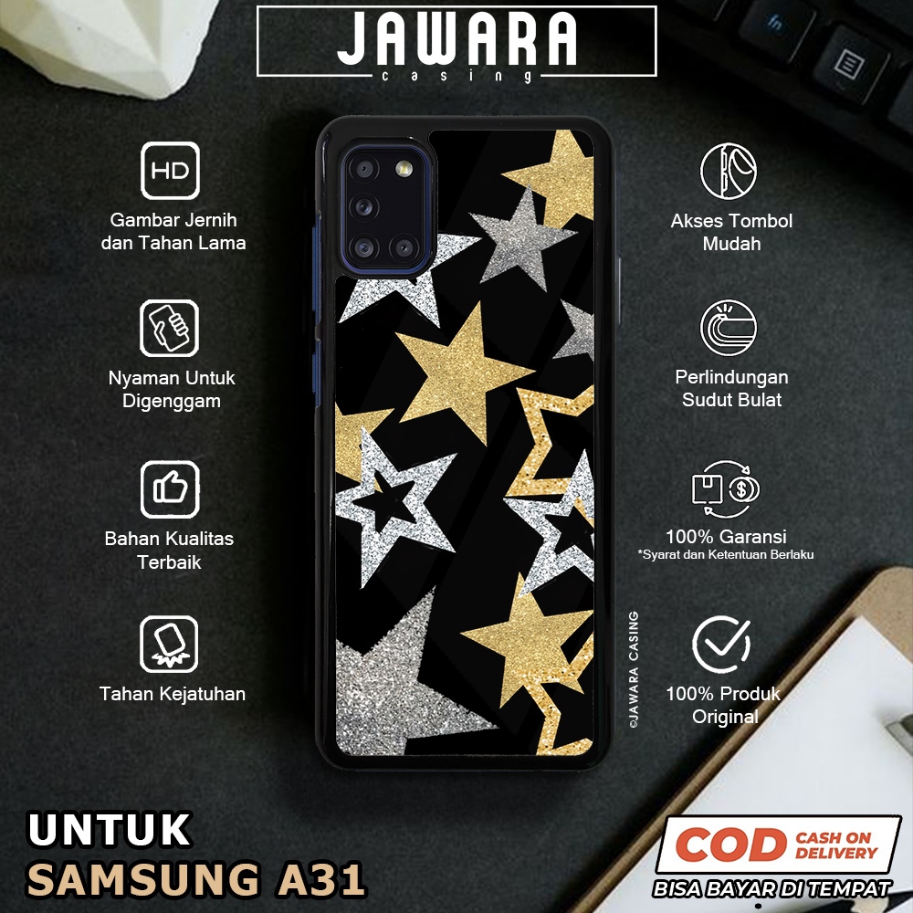 Case Samsung A31 Casing Samsung A31 [STAR] Premium Glossy Case Hp Samsung Jawara Casing Hp Samsung A