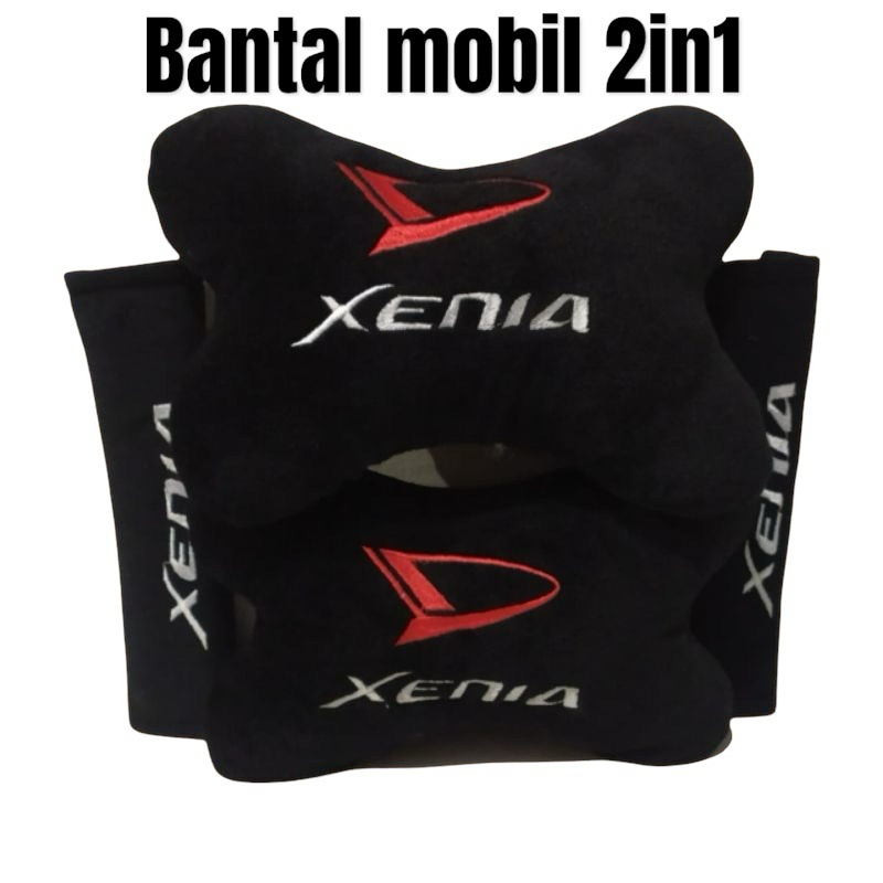 Bantal Mobil Set 2in1 Karakter Innova Xenia Avanza Bantal Kepala/Leher