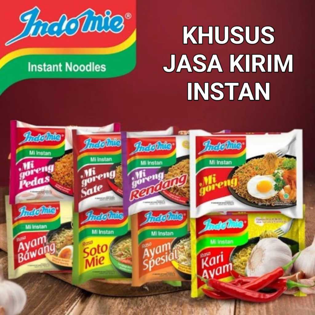 

Indomie Mie Instan 40 Bungkus/Dus (Indomie Khas Sumatera Selatan)