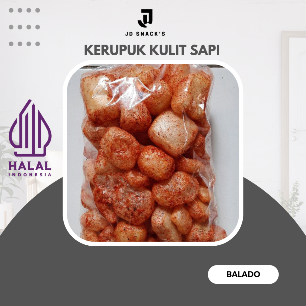 

KERUPUK KULIT DOROKDOK RAMBAK SAPI HALAL RASA BALADO