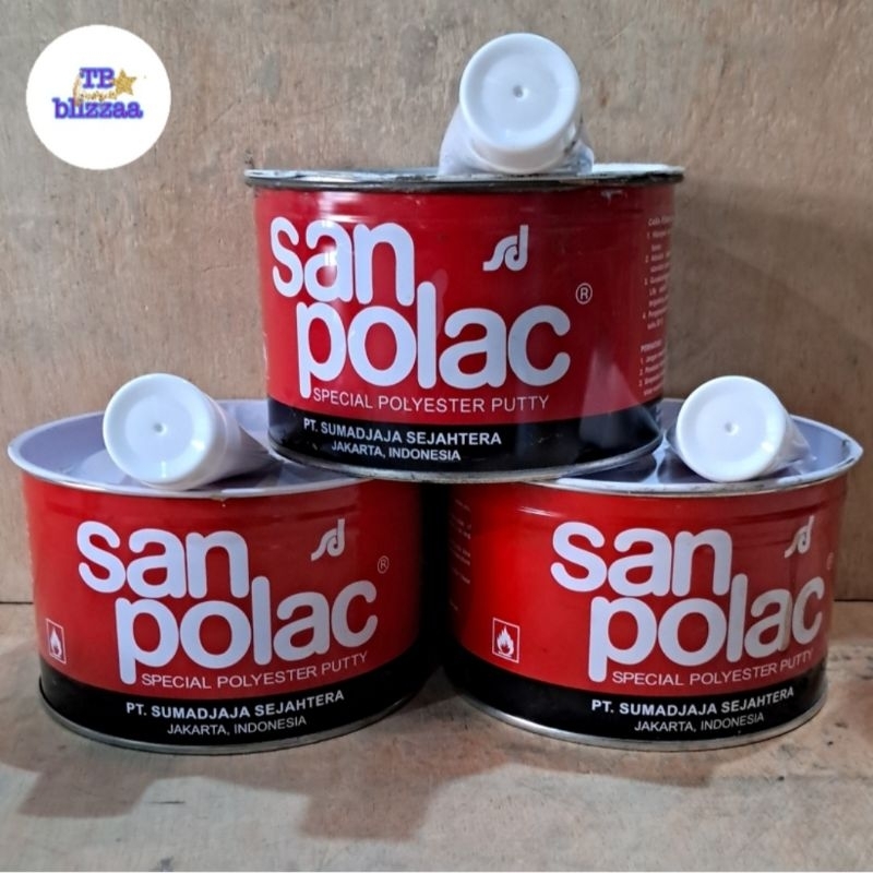Dempul Sanpolac 1kg Sanpolac 1Kilo Dempul Plastik Besi DLL Sanpolac 1kg Sanpolak 1kg