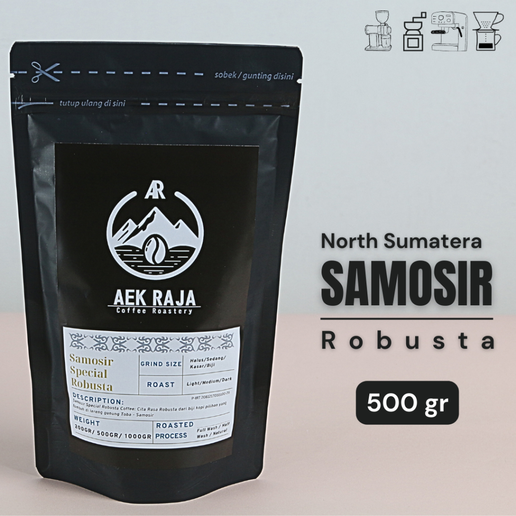 

[Roast Beans Robusta] - Aek Raja Samosir Special Robusta 500gr