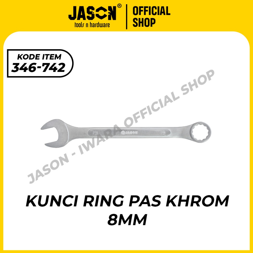 JASON KUNCI RING PAS KHROM | COMBINATION SPANNER