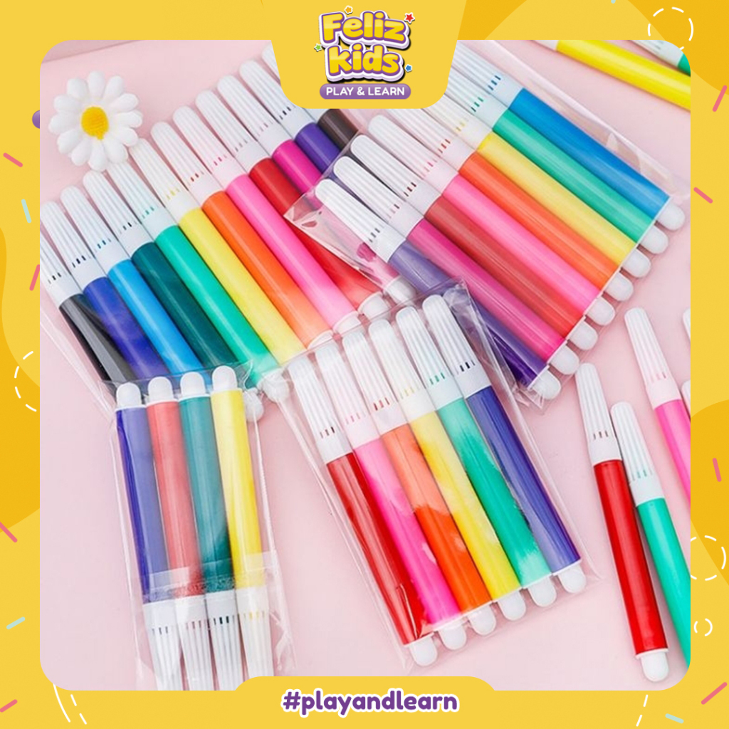 

[FELIZKIDS] [ATK14] SPIDOL MINI 6 WARNA 12 WARNA traveling mewarnai