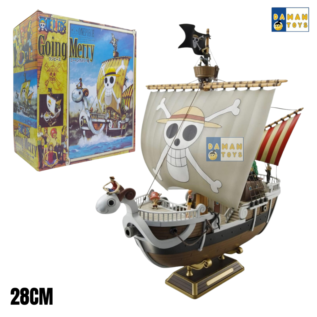 URBANZENT - Action Figure One Piece Kapal Thousand Sunny Go Pajangan Anime Koleksi
