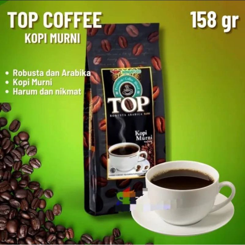

Bubuk top kopi murni