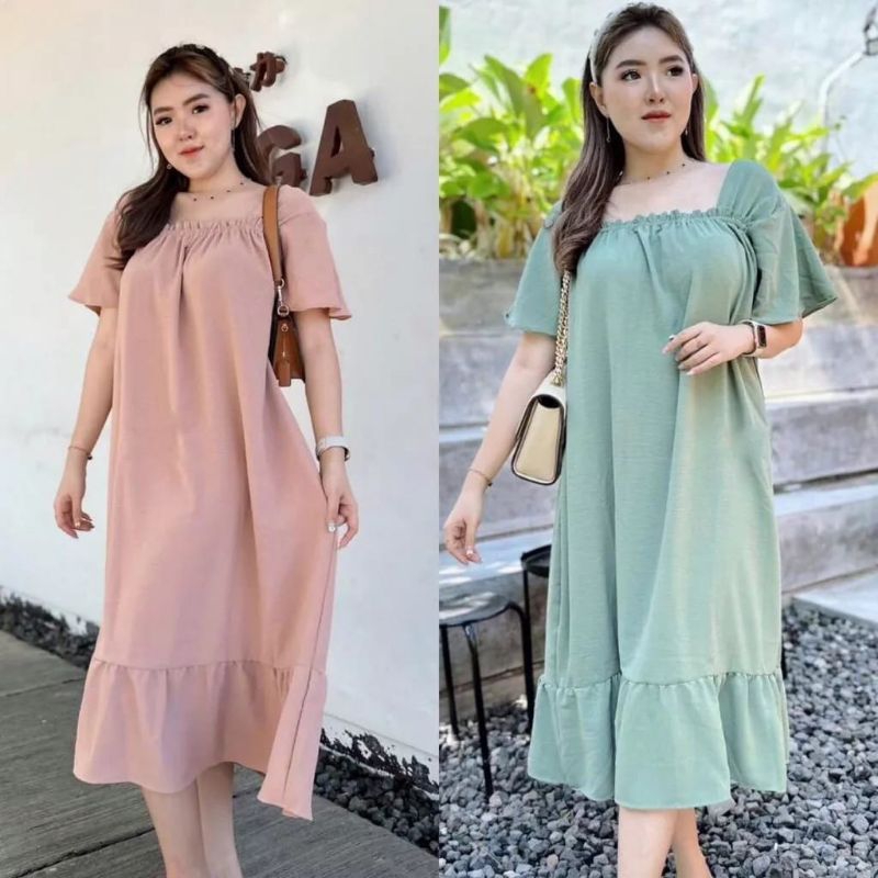 DRESS WANITA PREMIUM DASTER - GRATIS ONGKIR COD - gevpajamas toko gev PONTIANAK - FUJI DRESS