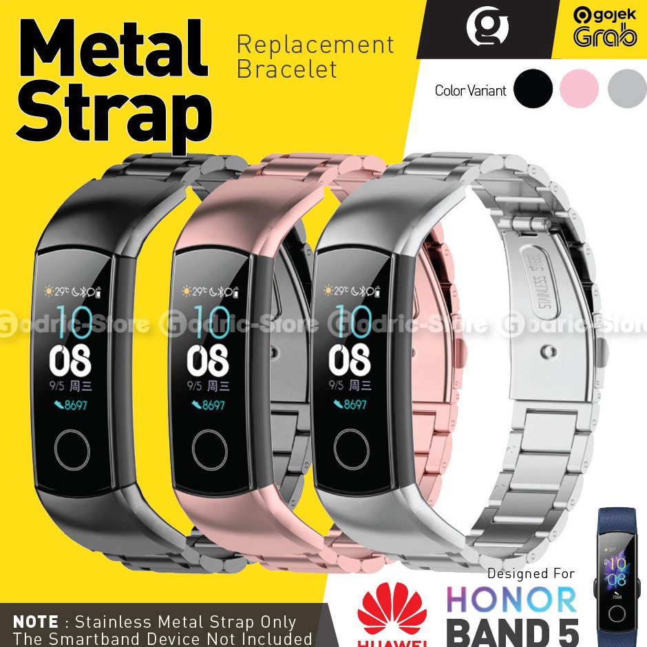 Promo MIJOBS Honor Band 5  4 Metal Stainless Steel Strap for Huawei Band5