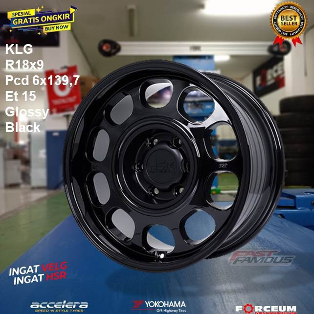 Velg classic pajero fortuner hilux triton r18 lebar 9  hsr wheel type klg