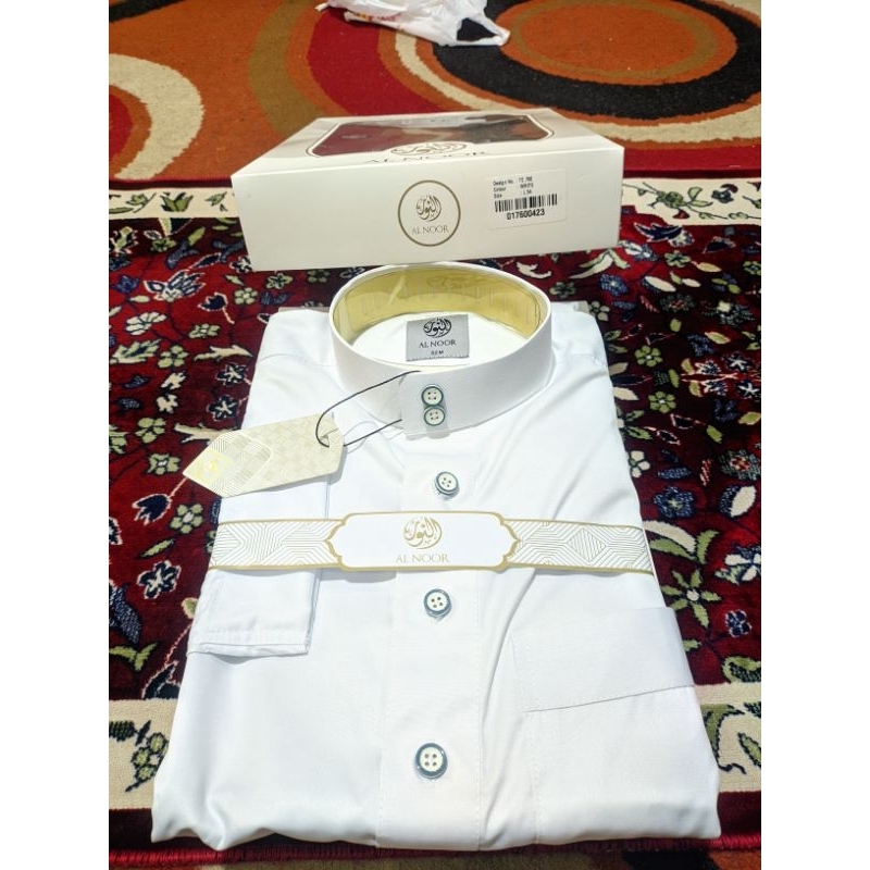 GAMIS ALNOOR PUTIH POLOS / GAMIS PUTIH POLOS