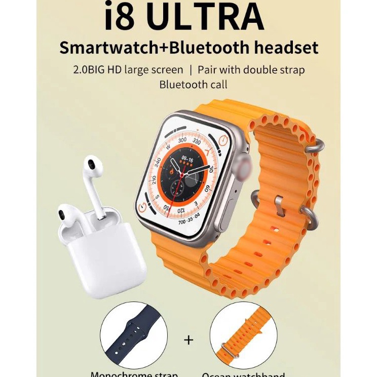 ORI Smartwatch ultra Series 8 Pro SMARTWATCH Ultra NFC Door Access Unlock IWO Bluetooth Call 199 Wir