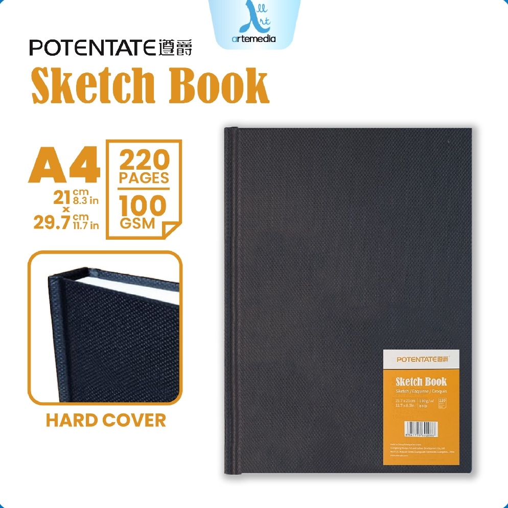 

Potentate Hard Cover A4 Stitch Bound Sketchbook ART Z1S9