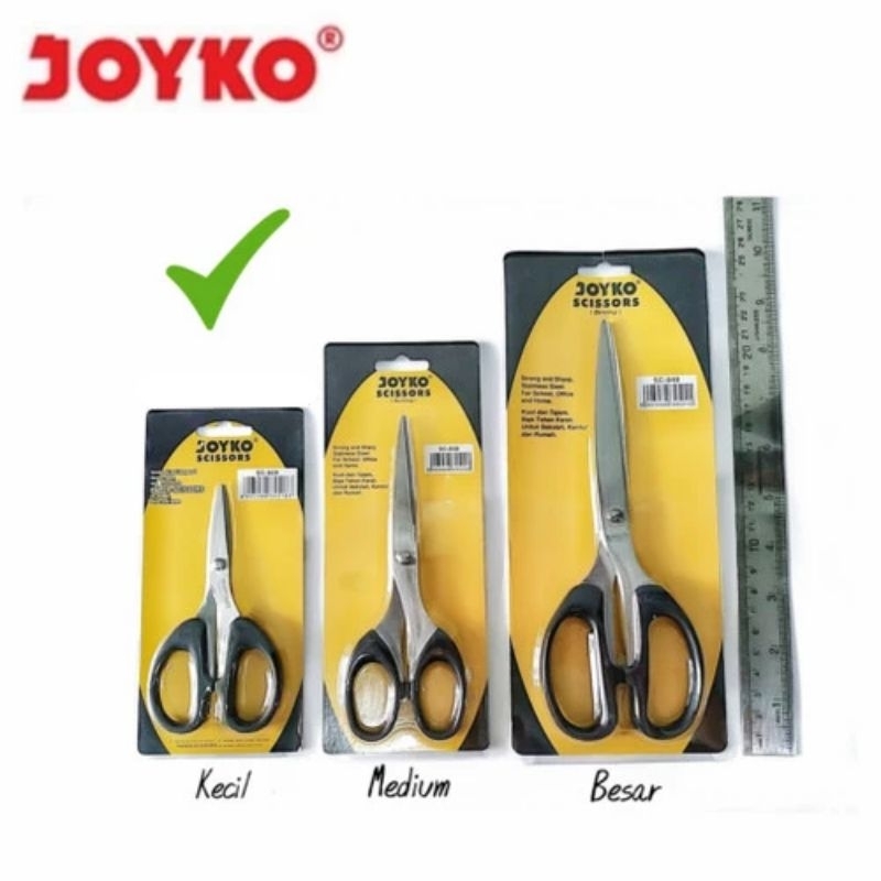 

(Pcs) Gunting Joyko SC-828 / SC-838 / SC-848 | Kecil / Besar / Sedang