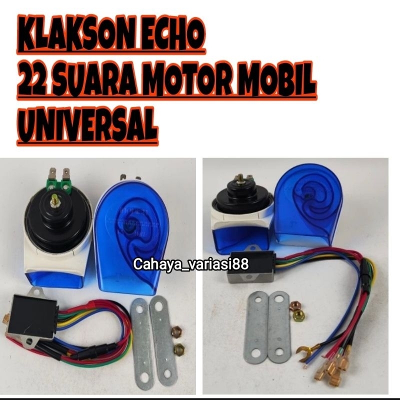 KLAKSON ECHO 22 SUARA  410Hz HIGH/Klakson Motor/Klakson Universal 22 suara