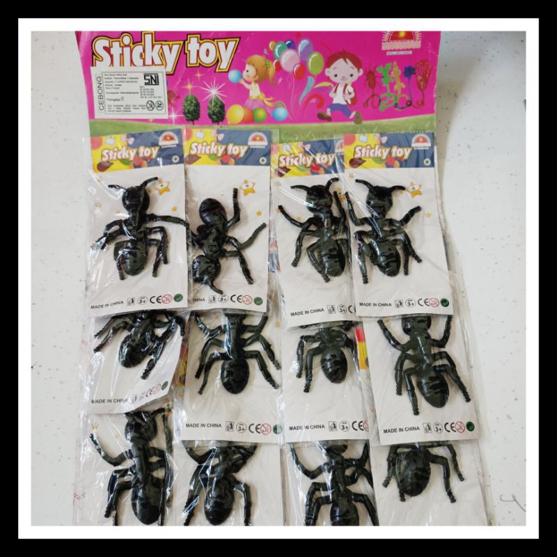 Mainan prank binatang sticky jelly semut jumbo