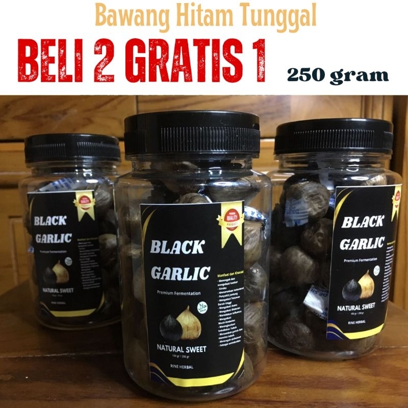 

Bawang Hitam Tunggal Black Garlic I Bawang Hitam Murah I Black Garlic 250 gram