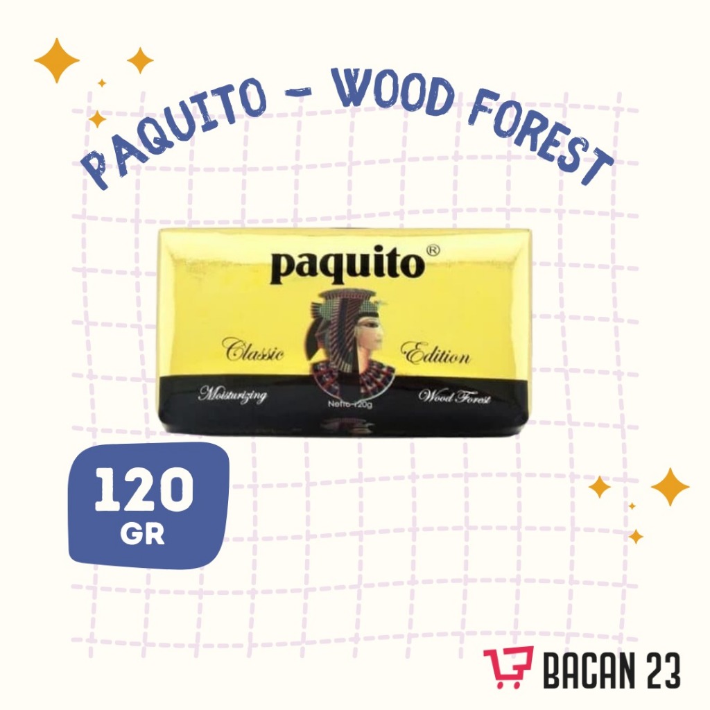 Sabun Paquito  Classic Edition (120 gr) Sabun Mandi Batang Paquito Wood Forest