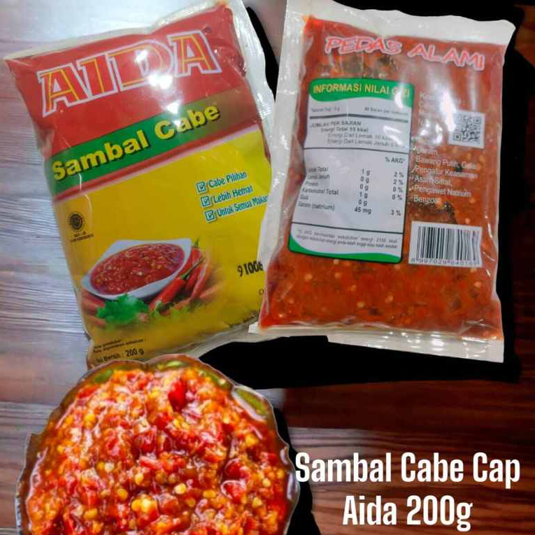 

SAMBAL CABE / CHILI OIL INSTANT AIDA PEDAS SEHOT KEMASAN 200GR